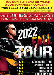 Secure Your Spot: Joe Bonamassa Tour Tickets Now Available!